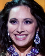 Samantha the judge at the belly dance competition 